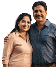 couple standing together